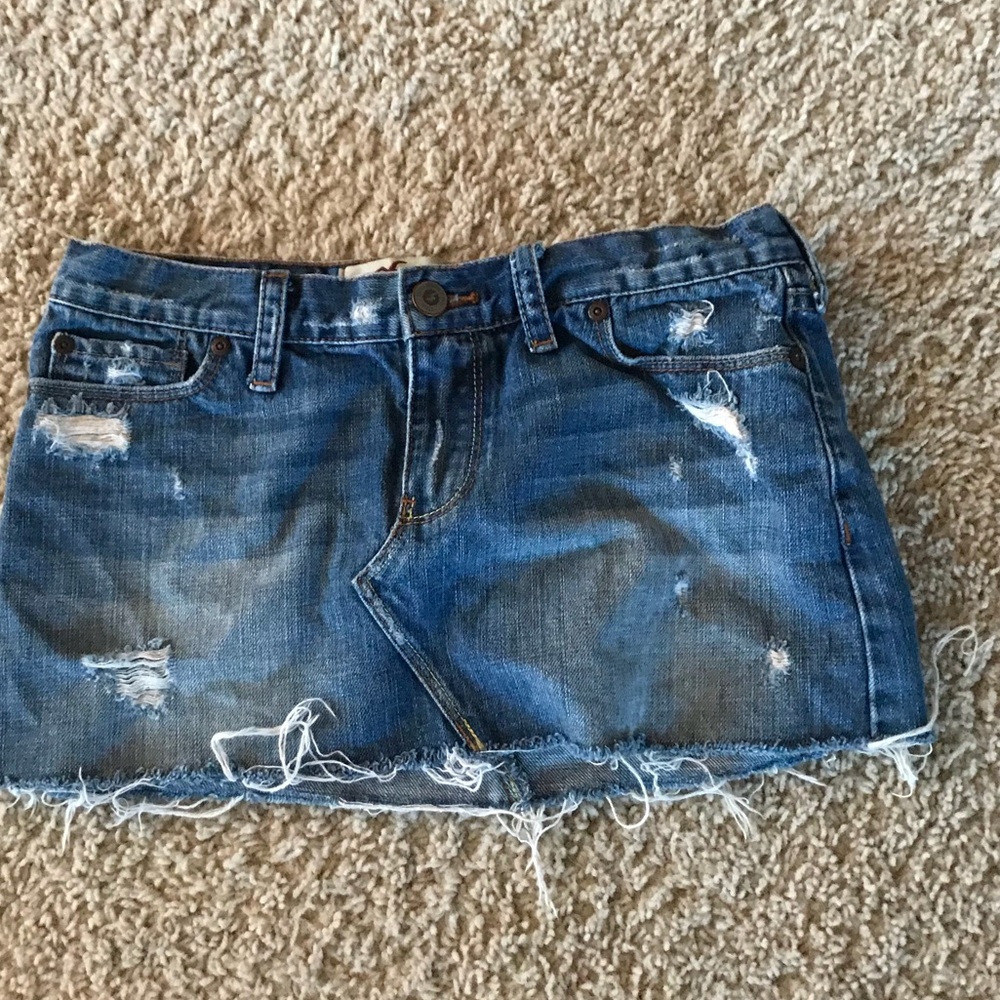 Holister jeans skirt